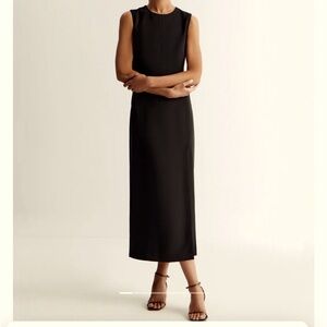 Eddie Bauer 100% polyester, Black Maxi Dress Size 10 Sleeveless